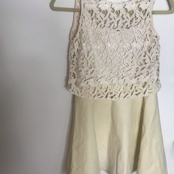 Alice + Olivia Leather Flare mini Dress - Picture 7 of 12